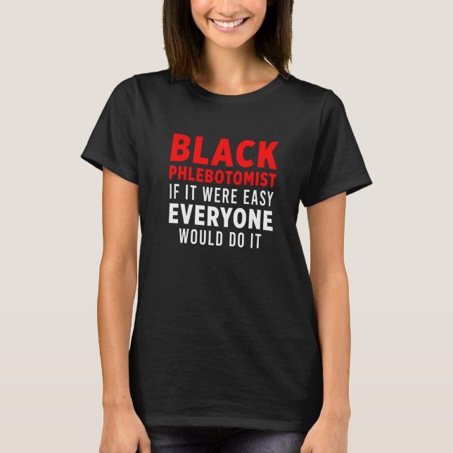 T-shirt Phlebotomiste Technicien en pharmacie 9 (Devant)