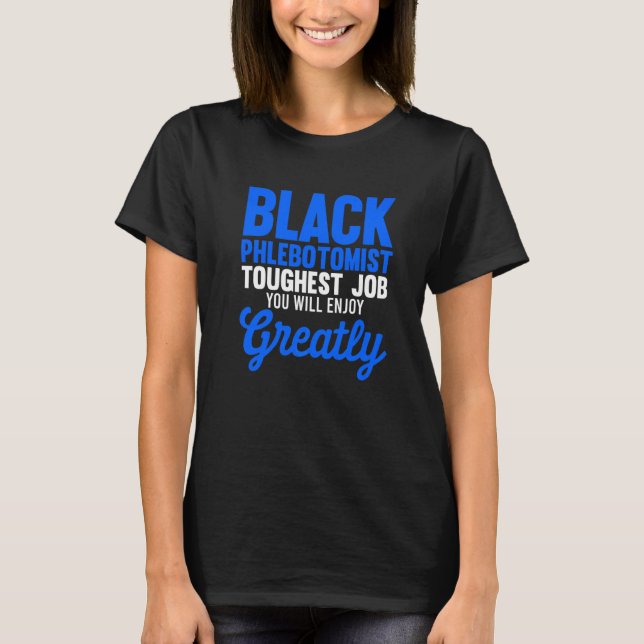 T-shirt Phlebotomiste Technicien en phlébotomie (Devant)