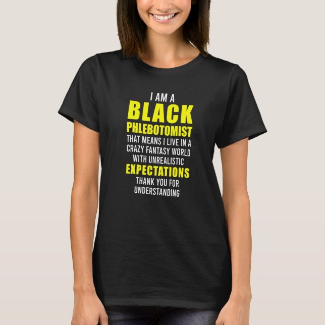 T-shirt Phlebotomiste Technicien en phlébotomie (Devant)