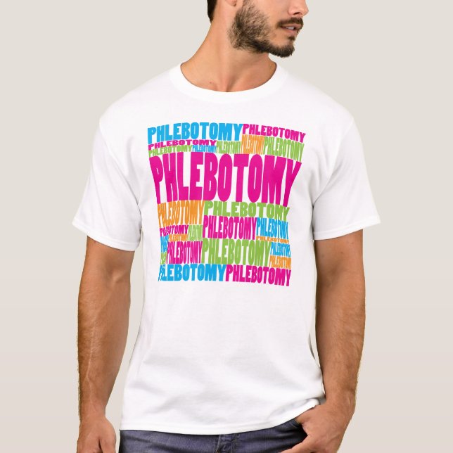 T-shirt Phlebotomy coloré (Devant)