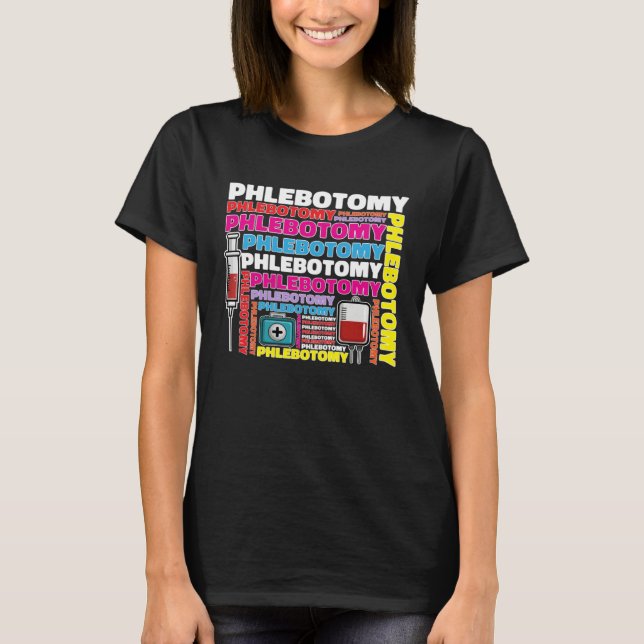 T-shirt Phlebotomy Phlebotomist Tech Blood Technician (Devant)