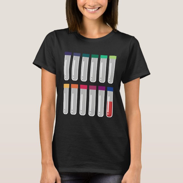 T-shirt Phlebotomy Test Tube Laboratory Doctor for Phlebot (Devant)