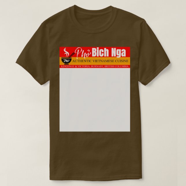 T-shirt Pho Bich Nga Cuisine vietnamienne (Design devant)