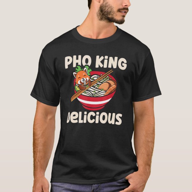 T-shirt Pho King Delicious Pho Soup Cat (Devant)