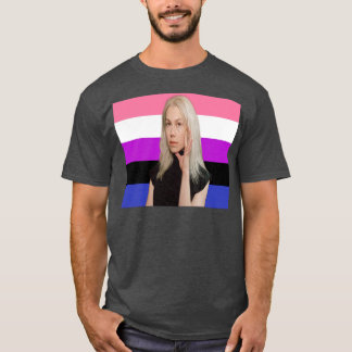 T-shirt Phoebe Bridgers Genderfluide Fierté Drapeau