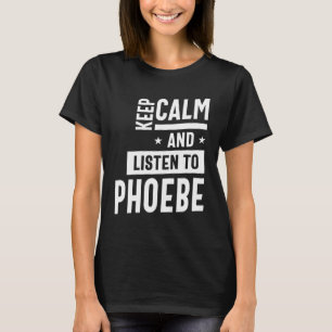 T-shirt Phoebe Nom personnalisé Cadeau Anniversaire