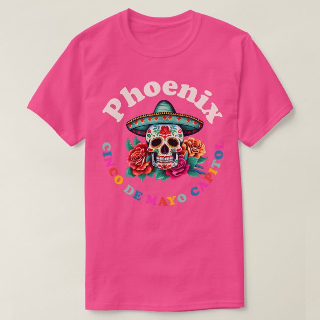 T-shirt Phoenix 2023 Crâne à sucre Arizona (Design devant)