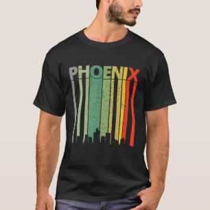 T-shirt Phoenix 80'S Vintage Retro Phoenix Skyline