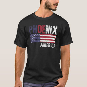 T-shirt Phoenix America Drapeau américain Hommes Femmes En