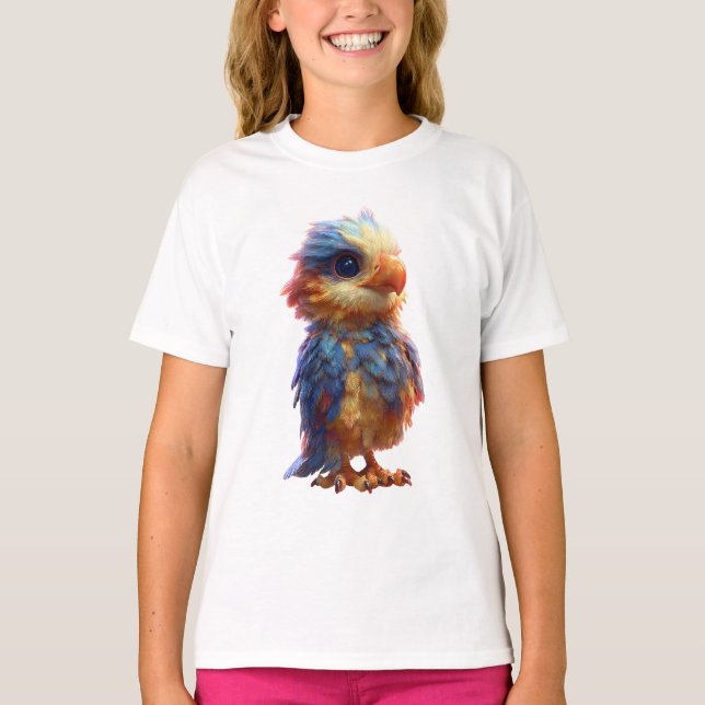 T-shirt Phoenix Arc-en-Ciel Vibrant Enfant (Devant)