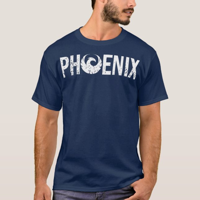 T-shirt Phoenix Arizona American City Mythological Bird (Devant)
