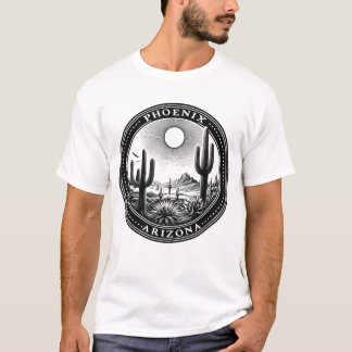 T-shirt Phoenix Arizona Desert Cactus Plantes Adventure