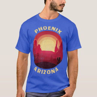 T-shirt Phoenix Arizona Desert Illustration Vintage Souven
