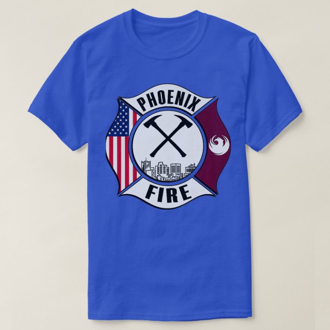 T-shirt Phoenix Arizona Service de Secourt incendie Pompie (Design devant)