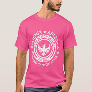 T-shirt Phoenix Arizona Silicon Desert Établie 1881 Grand 