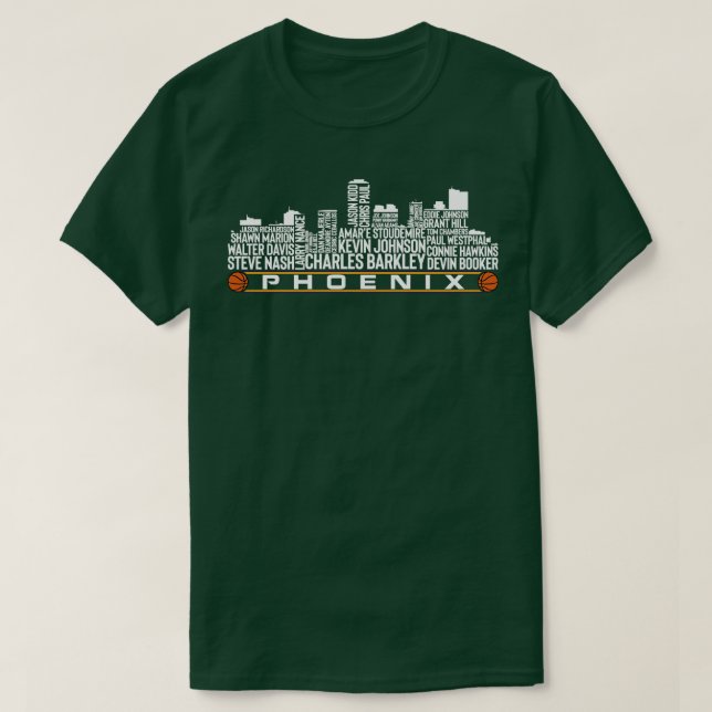 T-shirt Phoenix Basketball Team All Time Legends Phoenix C (Design devant)
