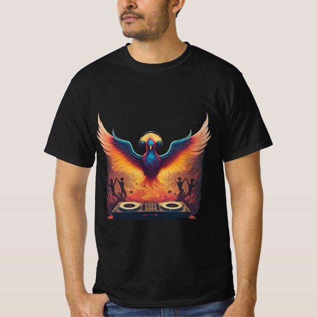 T-shirt Phoenix Beats : Commencez votre style avec un DJ f (Devant)