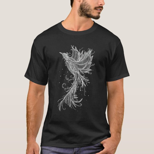 T-shirt Phoenix Bird Tattoo (Devant)