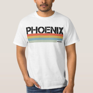 T-shirt Phoenix City Vintage Retro 80's Stripes