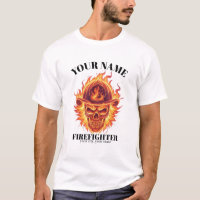 Phoenix de Flamme de Crâne de Sapeur-Pompier Perso