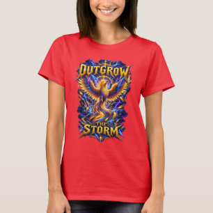 T-shirt Phoenix « Dépasser la tempête » – Motivati