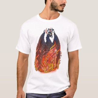 T-shirt Phoenix en flammes