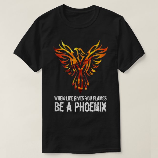 T-shirt Phoenix Flames Autonomisation Inspiration (Design devant)