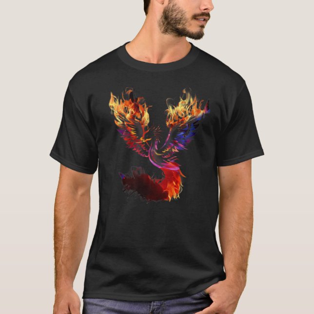T-shirt Phoenix incendie oiseau renaissance à partir de ce (Devant)