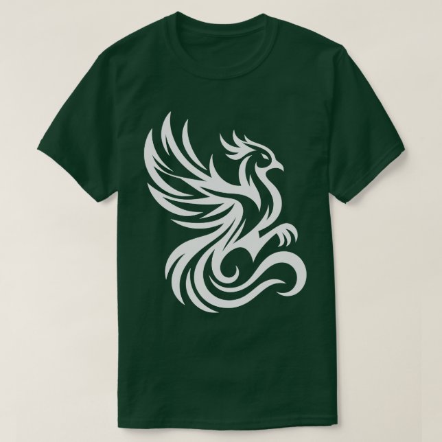 T-shirt Phoenix Oiseau blanc (Design devant)