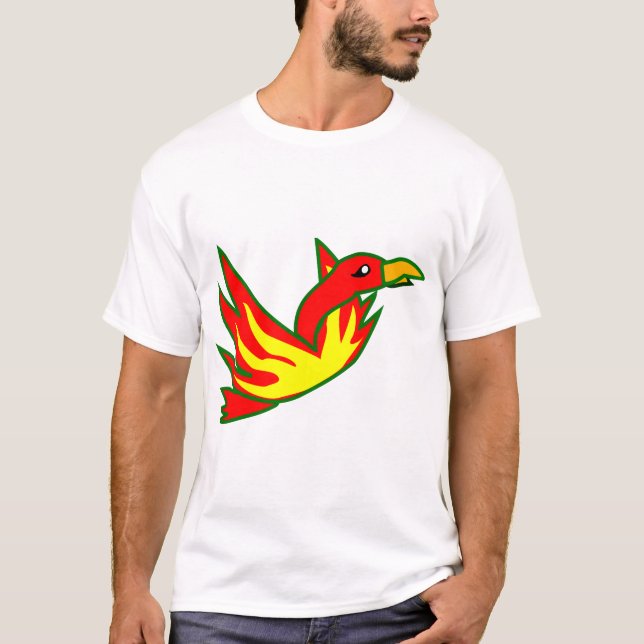 T-shirt Phoenix Oiseau De Feu Mythique Flamme Oiseau De Fe (Devant)