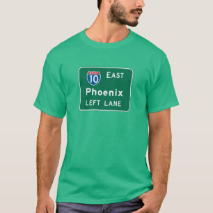 T-shirt Phoenix, panneau routier d'AZ