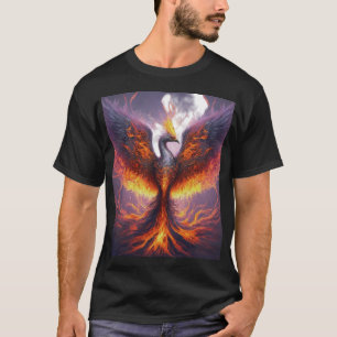 T-shirt phoenix qui monte des cendres