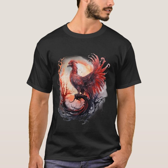 T-shirt Phoenix Rejugeage Feu Phoenix Bird Phoenix Ris (Devant)