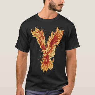 T-shirt Phoenix Rising Fire Bird oeuvre mythique
