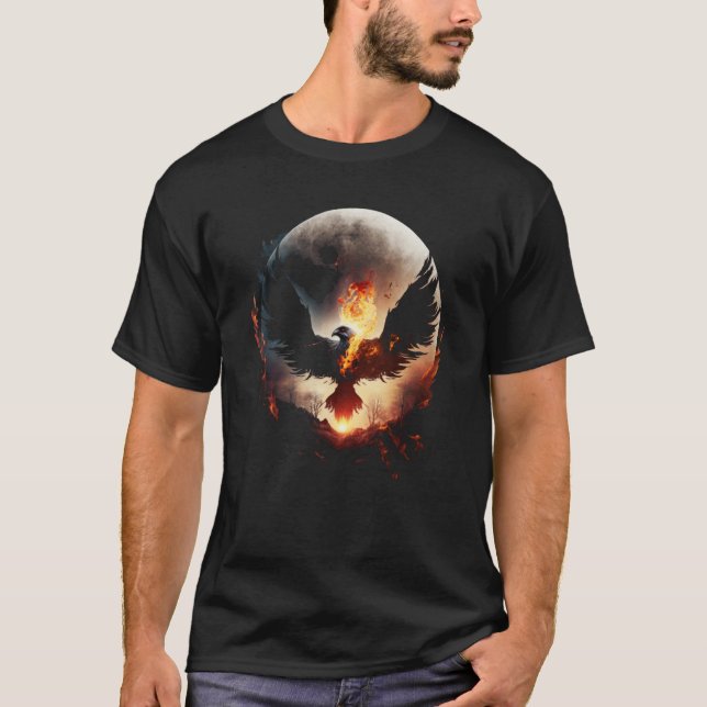 T-shirt Phoenix Rising From Ashes Resurrectio Rebirth New  (Devant)