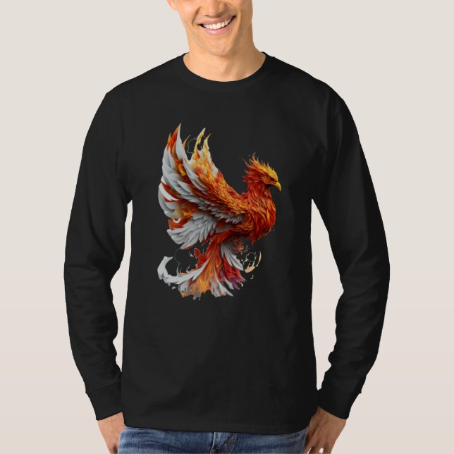 T-shirt Phoenix Rising From Ashes Resurrection Rebirth New (Devant)