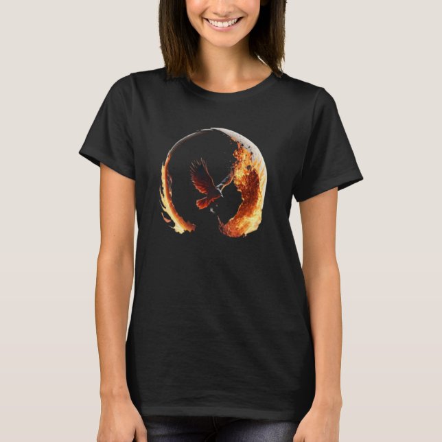 T-shirt Phoenix Rising From Ashes Resurrection Rebirth New (Devant)