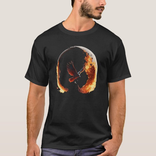 T-shirt Phoenix Rising From Ashes Resurrection Rebirth New (Devant)