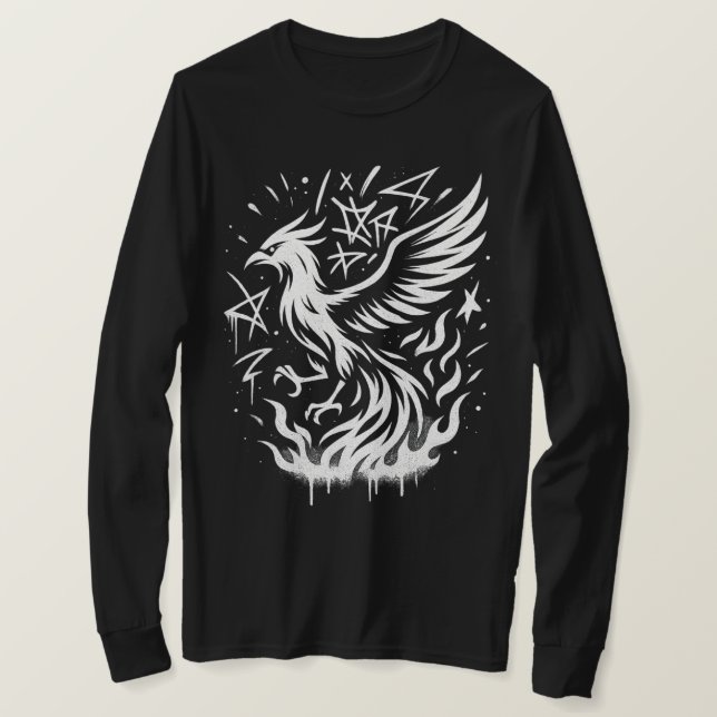 T-shirt Phoenix Rising : Le Feu du Samouraï (Design devant)