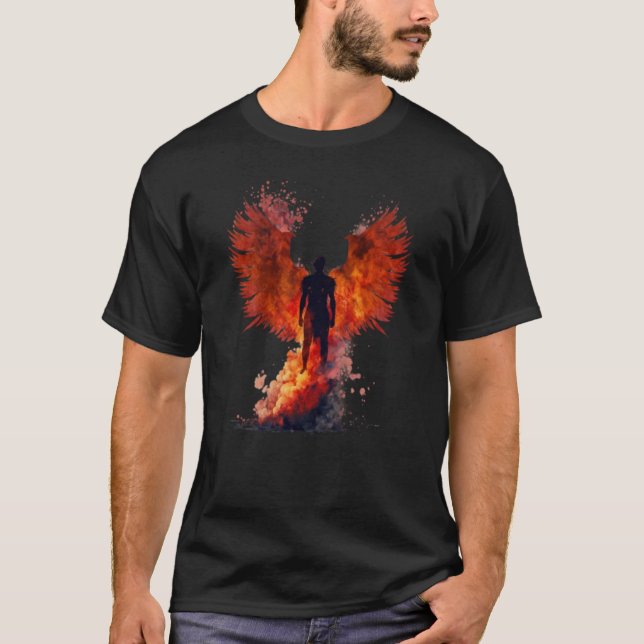 T-shirt Phoenix Rising Wings Resurrection Rebirth New Begi (Devant)