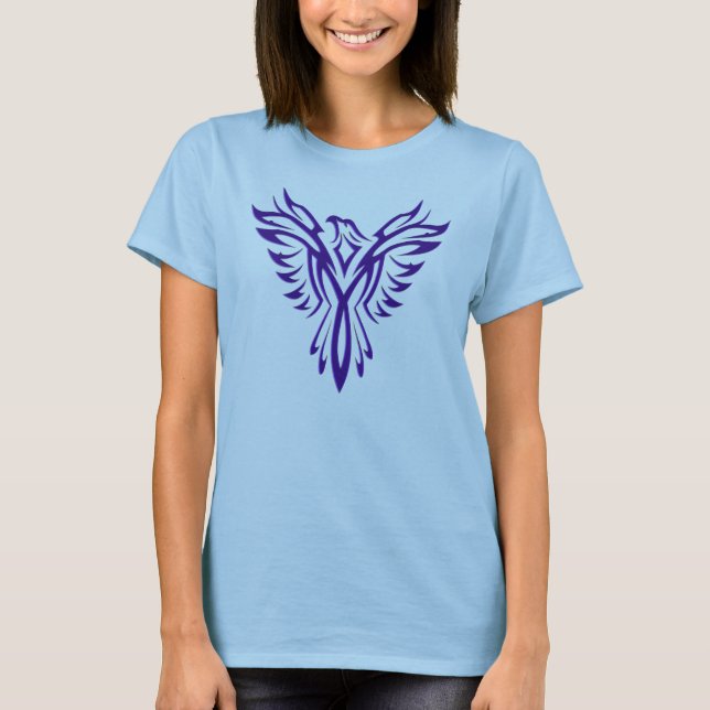 T-shirt Phoenix se levant dans le pourpre (Devant)