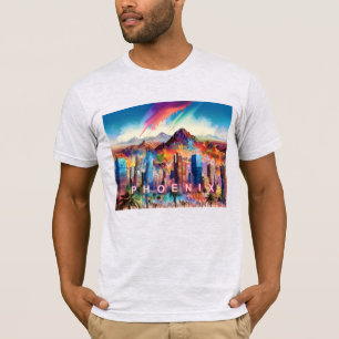 T-shirt Phoenix Skyline Graffiti Art