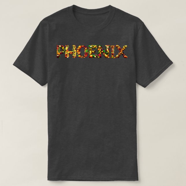 T-shirt Phoenix ville style fruits (Design devant)