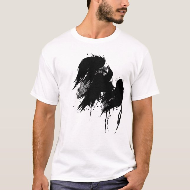 T-shirt PhoenixBlackSkewed (Devant)