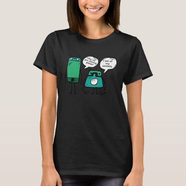 T-shirt Phone Puns plaisante Humour (Devant)