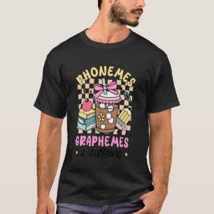T-shirt Phonèmes Graphèmes et Caféine