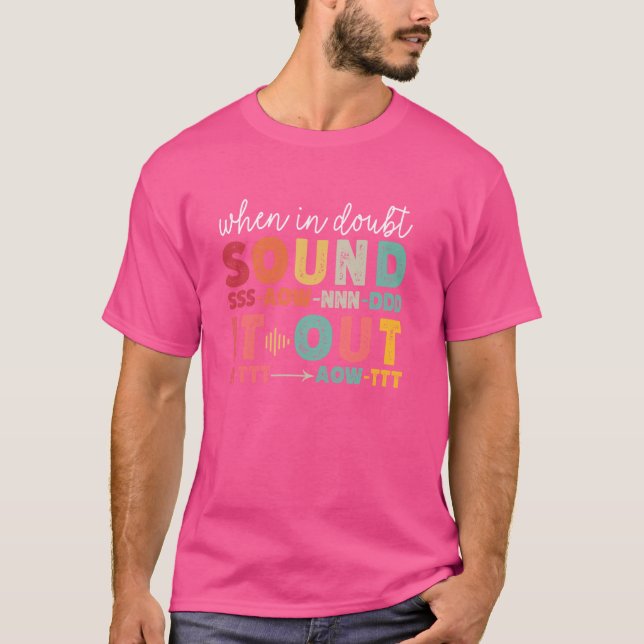 T-shirt Phonemic Awareness Phonial Enseignant Retro Scienc (Devant)