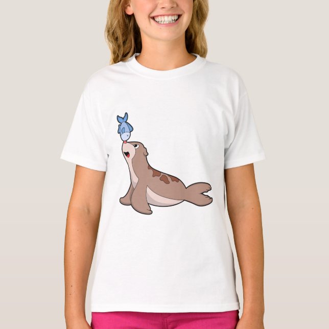 T-shirt Phoque avec poisson (2).PNG (Devant)