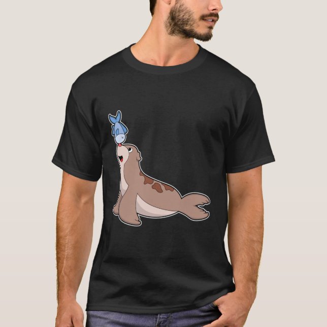 T-shirt Phoque avec poisson (2).PNG (Devant)