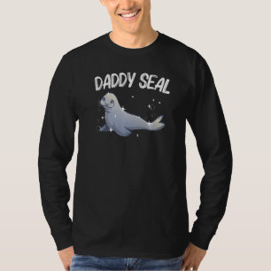 T-shirt Phoque Cool Pour Les Hommes Papa Lion De Mer Anima